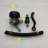 Cheliwu Depósito de Aceite de Cilindro Maestro Brembo Scooter Eléctrico Motocicleta Cilindro Maestro Tipo Empuje Modificado Depósito de Aceite Transparente Depósito de Líquido de Frenos Trasero