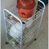 Carrito estantería de almacenamiento para cocina de piso dormitorio sala de estar multicapa portátil estantería de almacenamiento para artículos de bebé con ruedas