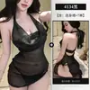 Lingerie sexy, tule transparente, atraente e sedutora, camisola de desejo puro, uniforme feminino, conjunto tentação sem tirar 4134