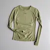 Camiseta de Manga Larga con Letras para Mujer, Ajustada, de Secado Rápido, para Deportes de Otoño e Invierno, Running, Yoga, Gimnasio, Elástica, Transpirable, Top Ceñido