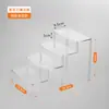 Suporte de Exibição de Acrílico Prateleira Escada para Miniaturas Caixas Surpresa Rack de Exibição Transparente Suporte de Exibição de Bonecas para Uso Doméstico