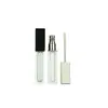 Tubo personalizado de fábrica para brillo de labios cuadrado con anillo central, tubo de color para labios de 6 ml, tubo vacío de plástico, material para bolsa de maquillaje