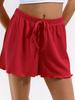 Europa e Estados Unidos comércio exterior transfronteiriço feminino 2025 primavera e verão novo cadarço moda solto esportivo orelha de madeira shorts de três pontos feminino