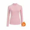 Camisa Básica Preta de Lã Confortável com Gola Alta Meia-Altura para Mulheres, Estilo Coreano, Camiseta Espessa de Manga Longa, Top Versátil para Comércio Exterior Transfronteiriço 2026