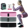 Bandas de resistencia de poliéster-algodón de tres colores para yoga, sentadillas, fitness, entrenamiento de cadera y piernas, con diferentes niveles de resistencia, disponibles en stock