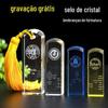 Temporada de formatura presente lembrança nome de cristal selo pode ser fixo escola logotipo lembrança cristal presente comemorativo