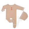Traje de Foto de Natal para Recém-Nascidos Europeu e Americano Peça Dupla Tema de Natal para Bebê Homem de Gengibre Pé-Lapon Traje de Foto