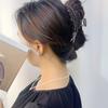 Acessórios de Cabelo Transfronteiriços: Presilha de Tubarão em Liga Preta para Rabo de Cavalo Alto, Penteado Elegante na Nuca, com um Toque de Luxo