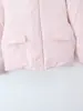 Moda de Comercio Exterior Transfronterizo Estilo Europeo y Americano Otoño e Invierno 2025 Nueva Moda Casual Chaqueta de Algodón Cálida Holgada con Capucha para Mujer