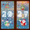 Nuevas Calcomanías Navideñas para Ventana Decoración Navideña Creativa Calcomanías para Ventana de Viejo Muñeco de Nieve Alce Copo de Nieve Calcomanías Estáticas
