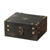 Caja Pequeña Estilo Antiguo Caja de Almacenamiento de Madera para Escritorio Caja para Prop de Sala de Escape Caja de Almacenamiento con Cerradura para Exhibición en Ventana