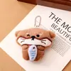 Llavero de Gatito de Peluche Chirriante Colgante de Muñeca Linda Adorno Pequeño para Mochila de Estudiante Llavero de Peluche