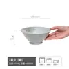 Tigela Balde Estilo Retro Criativo Coleção Grande Tigela de Ramen de Cerâmica Doméstica Pé Alto Anti-Escaldante Tigela de Sopa Tigela de Legumes Louça Atacado