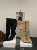 2026 Nuevas Botas Largas de Estilo Francés para Mujer Otoño e Invierno, Zapatos de Tacón Alto, Botas de Invierno para Combinar con Abrigos, Botas Largas de Caña Alta, Botas Melard