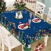 Mantel navideño exclusivo de alta venta transfronteriza, impreso en alta definición, con temática de flor de Nochebuena, para decoración festiva, apto para uso doméstico