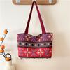 Bolso de Mujer Nuevo Estilo Étnico Verano 2026, Bolso de Mujer de Nicho de Gran Capacidad con Bloques de Color a la Moda, Bolso de Hombro, Bolso Tote para Mujer