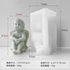 Jiahimei Velas Perfumadas Anjinho Molde de Silicone Grande Molde para Enfeite de Gesso de Anjo Sabonete Artesanal DIY