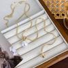 Collar de una perla ajustable y extraíble, diseño moderno y sencillo, cadena de clavícula que combina con todo.