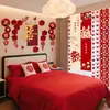 Conjunto de Decoração para Quarto de Casamento, Decoração para Criar Atmosfera para o Quarto dos Noivos, Decoração de Parede de Cabeceira, Decoração de Casamento