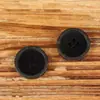 Botões Naturais de Fruta de Palmeira Simples com Borda Larga Quatro Furos Jaqueta Camisa Jaqueta Retrô Vestido Série Preta