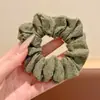 Infantil 2026 Outono/Inverno Novo Retrô Bolinhas Intestino Pequeno Elástico de Cabelo para Cabelo Rabo de Cavalo Corda de Cabelo Elástico de Cabelo Flor de Cabelo
