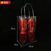 Bolsa de Mano Transparente de PVC para el Día del Niño Bolsa de Regalo de Dulces Personalizada Bolsa de Empaque de Cosméticos con Broche de Plástico