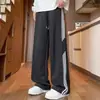Pantalones de chándal pesados estilo americano con tres rayas para mujer, nueva marca de moda verano 2026, pantalones deportivos largos de corte holgado, pantalones casuales de pierna ancha