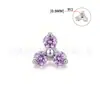 Aretes de Titanio F136 de Alto Pulido Super Brillantes, Tres Piezas, Aretes para Labio, Aretes para Ceja, Aretes para Lengua, Joyería para Piercings, Fábrica, Venta al por Mayor