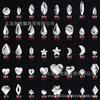 Douyin Mesmo Estilo Celebridade da Internet Tamanho Diamante Joias de Arte para Unhas Super Brilho Luxo Novo Alienígena Branco Retangular Diamante Plano