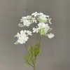 Arreglo de Escena con Flores Artificiales Producto Terminado con 4 Cabezas de Geranio, Envío Transfronterizo Disponible, Flores Falsas de Seda para Bodas, Geranio
