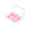 Paquete de 6 Tapones para los Oídos de Silicona Redondos de Barro para Dormir de Niños, A Prueba de Ruido y Reductores de Ruido, Impermeables para Nadar, Tapones para los Oídos de Silicona de Barro en Caja