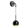 Luminária de parede com interruptor de toque, luminária de cabeceira, de alta qualidade, moderna, minimalista, criativa para hall de entrada, fundo de sala de estar, luminária de parede LED para casa de temporada