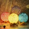 Luz Noturna de Bola Takraw Criativa Transfronteiriça Lâmpada de Mesa Inteligente por Voz Decoração de Quarto Luminária de Mesa Presente de Aniversário Luz de Ambiente Dropshipping