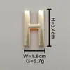 Spot de Fábrica Liga de Zinco Diâmetro Interno 3cm com Letras em Inglês DIY Cinto Coleira de Animal de Estimação Perfurada Letras A-Z