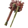 Arma Blanca Antigua 22cm Espada de Guerra Kangxi con Funda Modelo Miniatura de Arma de Metal Adorno de Escritorio Colección