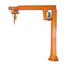 Grúa Pluma de Pilar 1/2 Tonelada Rotación Eléctrica de 360 Grados Grúa de Brazo Único Pequeña Grúa Pluma