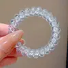 Goma para el pelo de alambre de teléfono para mujer, estilo coreano, estilo Ins, colorida, transparente, no deja marca, no daña el cabello, accesorio para el pelo simple y de alta gama