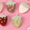 Nuevos Accesorios para el Cabello y Ropa de Peluche Dulce Corazón de Fresa con Lazo Multiestilo Accesorios de Ropa Lindos y Femeninos