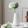 Arranjo de buquê de flores artificiais de hortênsia para decoração de casa e casamento, fotografia, estilo pastoral, flores artificiais de hortênsia branca