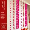 Layout de quarto de casamento terno cerimônia de casamento cortina de borboleta tridimensional pingente quarto casa nova teto flor de puxar decoração longa feliz