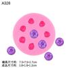 Molde de Silicone 3D de Mirtilo Simulação de Comida Fruta Acessórios de Decoração para Assar Açúcar Dobrado Chocolate Decoração de Bolo