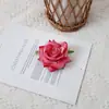 Canto de Rosa de Flanela Artificial Rosa Roupas Chapéu Corsage Decorativo Material de Flor para Fazer Enchimento de Caixa de Presente Flores de Casamento
