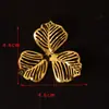 Pasador Material Flor de Palacio Estilo Antiguo Lámina Metálica Tridimensional Tocados de Disfraces Antiguos Piezas de Flor Multicapa Accesorios DIY Hecho a Mano Lámina de Hierro No