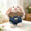 Solo Ropa de Muñeca/Ropa Hecha a Mano para Muñeca Conejo Jc Bonnie, Pijama, Vestido Mismo Estilo del Pequeño Libro Rojo, Conjunto para Muñeca de 32cm, Lindo