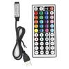 Fita de Luz LED 44 Teclas RGBUSB Controlador Infravermelho Luz LED Controlador Remoto Sem Fio Dimmer de Fita de Luz Dimerizável