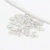 Fivela de melão oval banhada a ouro 18k real preservador de cor pingente de zircônia acessórios para pulseira colar joias de orelha DIY D42