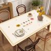 Caminho de Mesa Moderno Simples Impermeável e à Prova de Óleo Desabilitar Toalha de Mesa Couro Caminho de Mesa Mesa de Centro Toalha de Mesa Tapete de Alto Nível de Luxo Leve