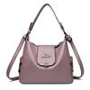 Bolsa Feminina Retro de Fronteira para Mulheres de Meia-Idade, Bolsa de Ombro Versátil com Textura de Couro Macio, Grande Capacidade, Bolsa Transversal Portátil para Mãe