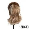 Peruca Europeia e Americana Rabo de Cavalo Cabelo Curto Cacheado Feminino Prendedor Grande Trança de Rabo de Cavalo Meio Preso Moda Fofo Onda Grande Rabo de Cavalo Atacado