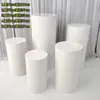 Soporte de exhibición de columna romana Plegable Columna Redonda Adorno de columna Accesorios de boda Decoración Soporte de exhibición de papel Mesa de postres Estante de exhibición